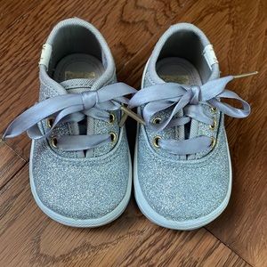 Baby silver glitter Keds shoes size 2